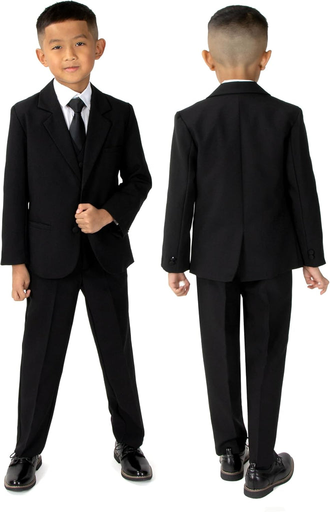 Boys' Classic Fit Formal Suit Set -Wedding and Formal Attire