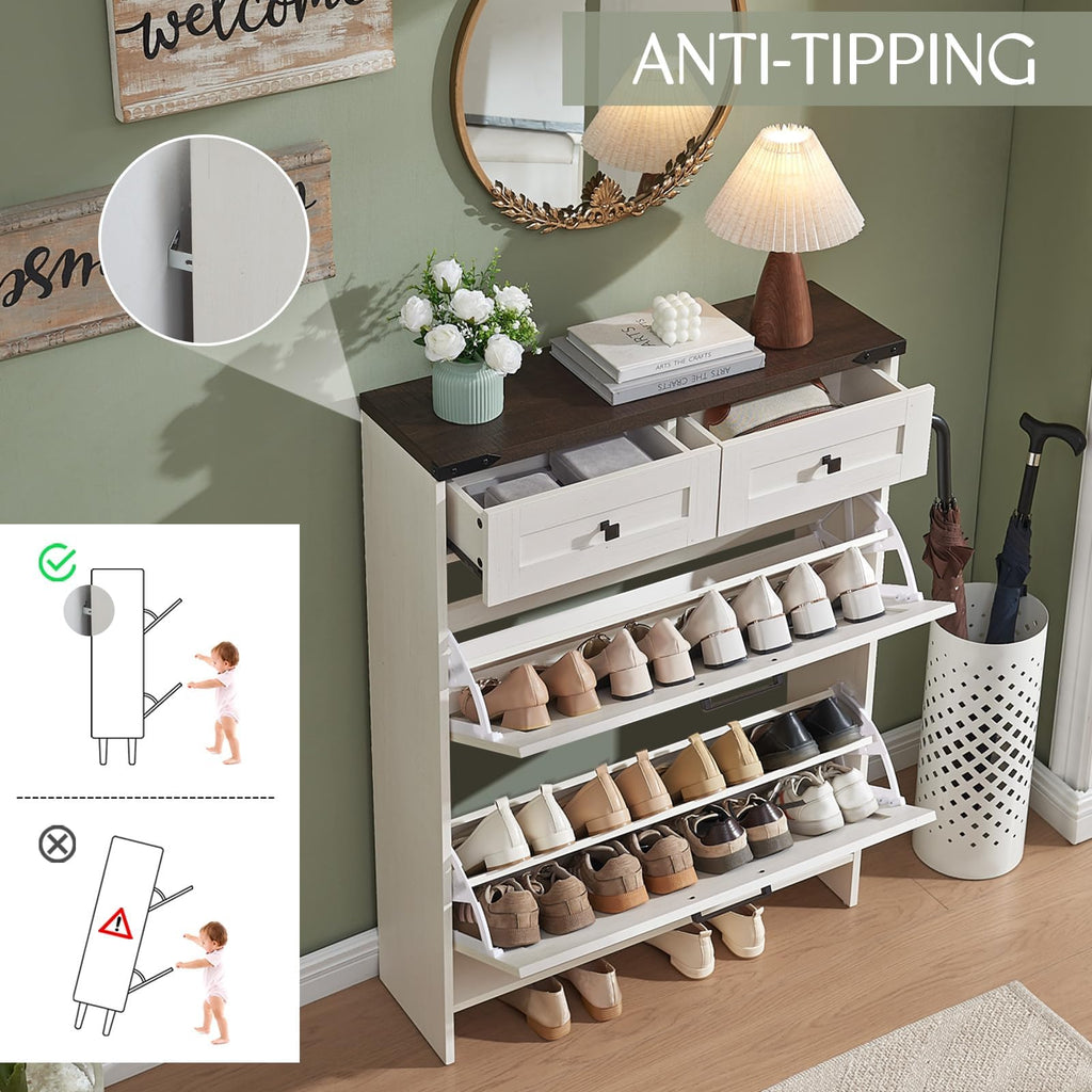 Hidden Shoe Rack Storage Shoe Storage Cabinet | Casa Home Living
