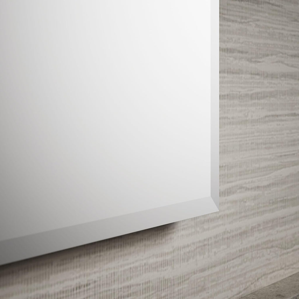 CB-CLC3026FS Bathroom Medicine Cabinet with Mirror, Beveled Mirror Doors, Adjustable Shelves, Rectangular Beveled