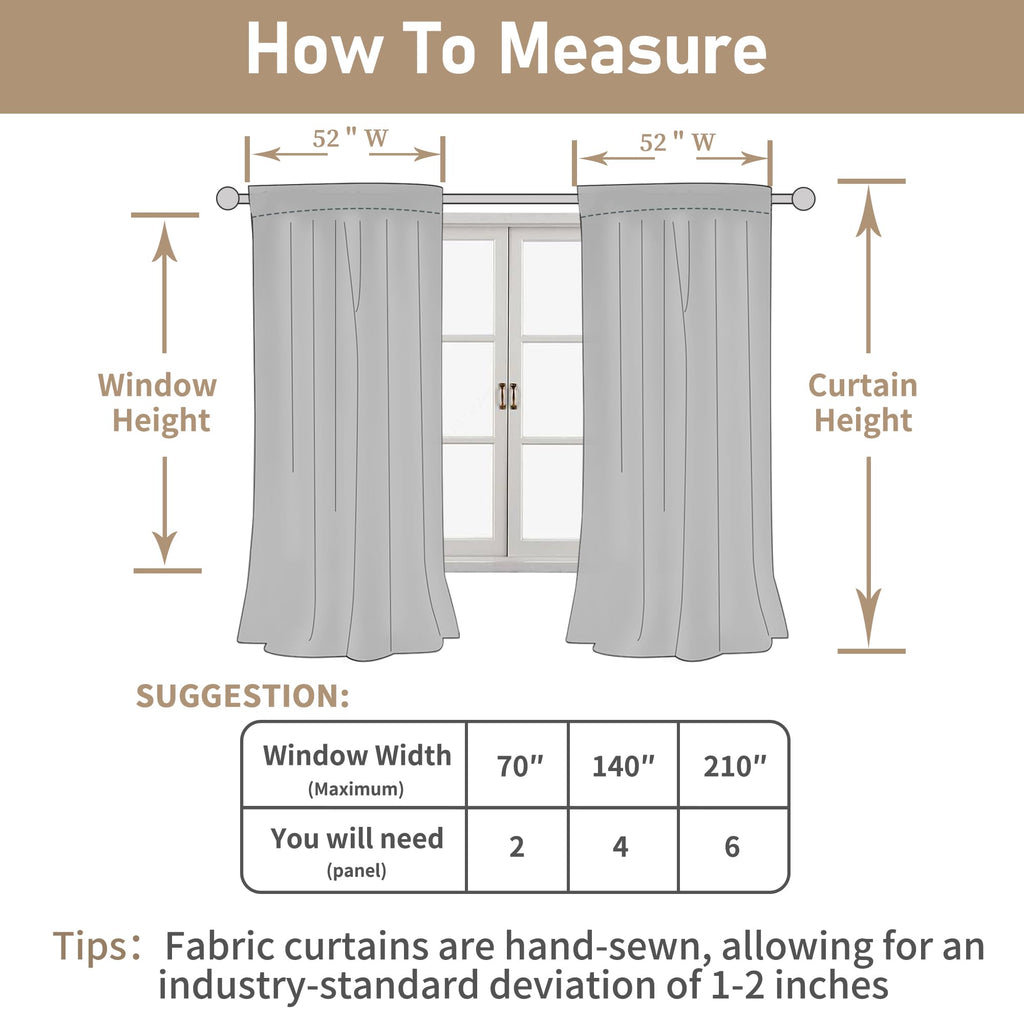 Linen Semi Sheer Curtains 96 inch Length 2 Panels Set Cream Ivory