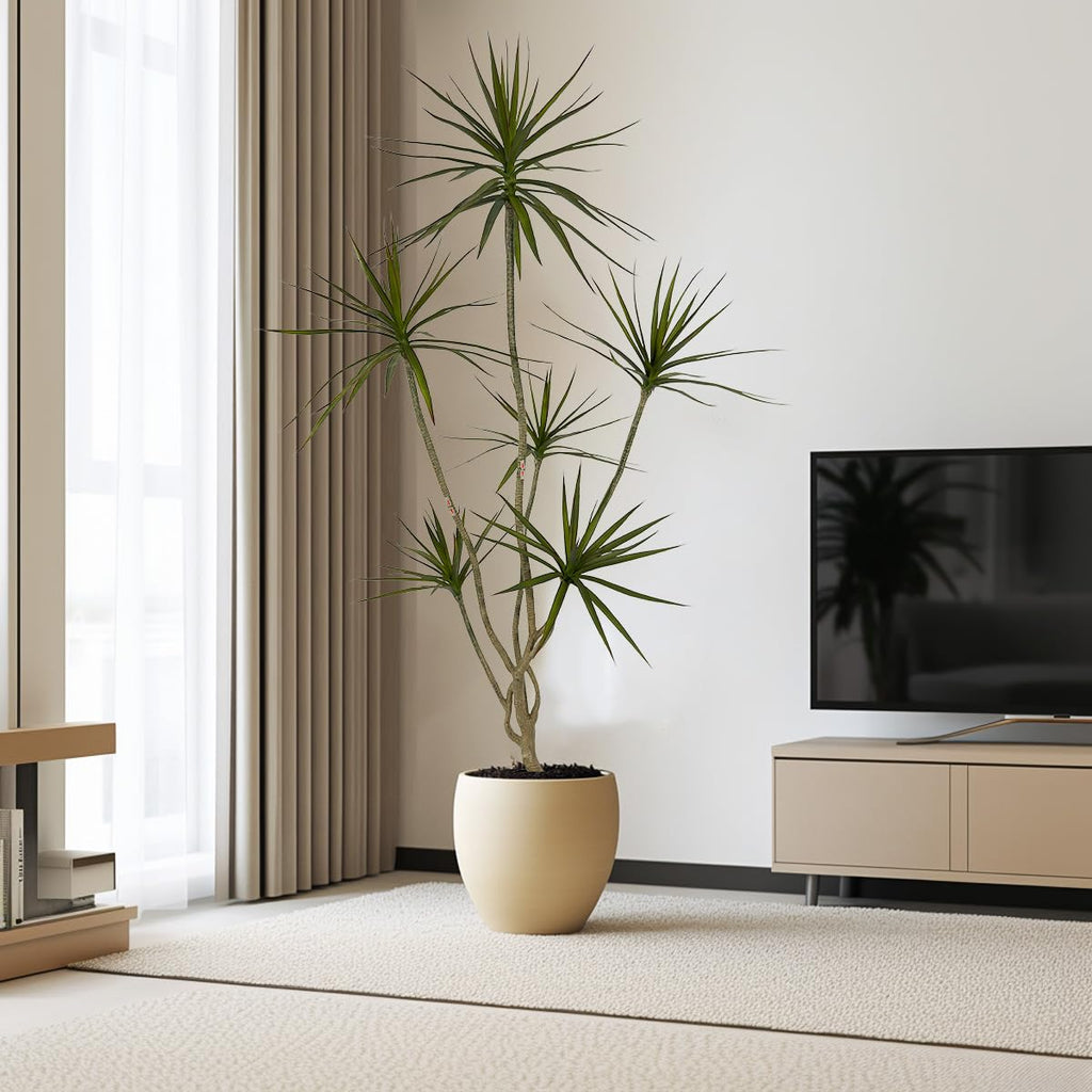 Artificial Dracaena marginata Plant 6ft Tall Indoor Tree。