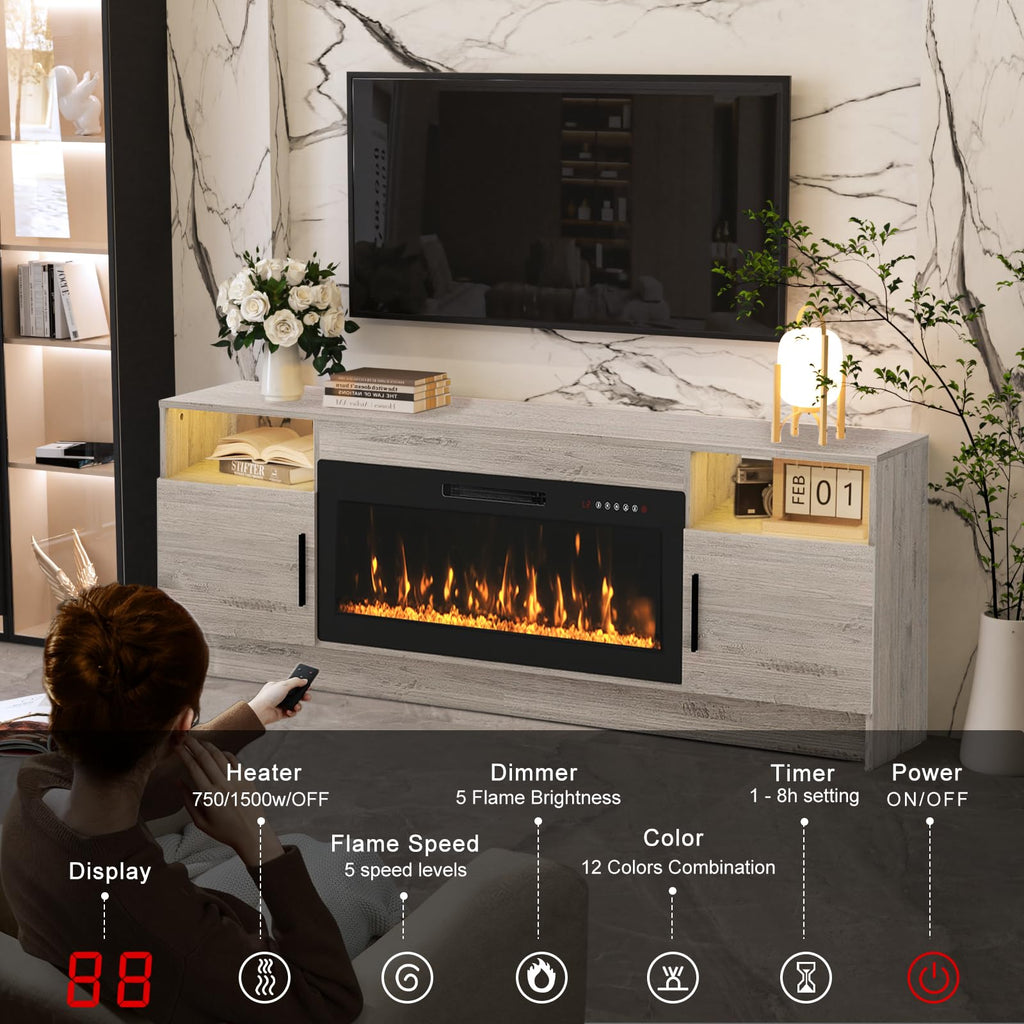 Grey Electric, Led Lights & Storage Cabinet