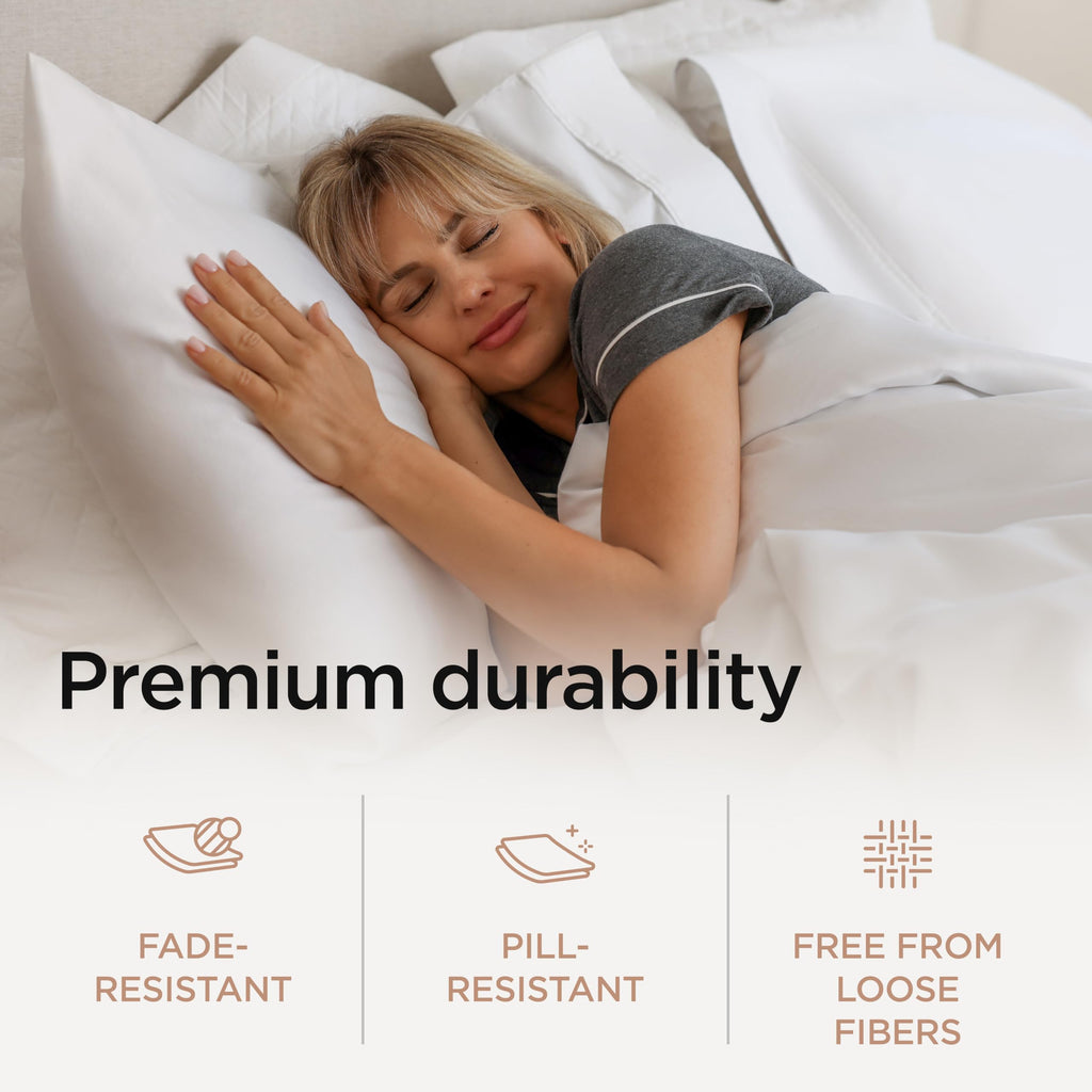 1000 Thread Count Supima Cotton Sheet Set, Sateen, White
