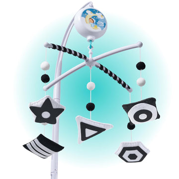 Montessori Mobile Baby for Crib (TINITIGIES) - Black and White Mobile Give Visual Stimulation to Engage Your Newborn