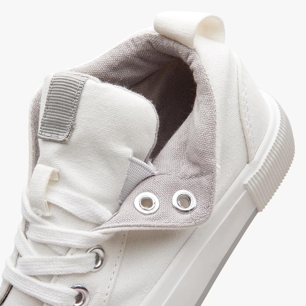 Toddler High Top Canvas Sneakers for Boys Girls Slip On Kids Shoes
