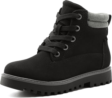 Girls Boys Combat Hiking Snow Ankle Boots
