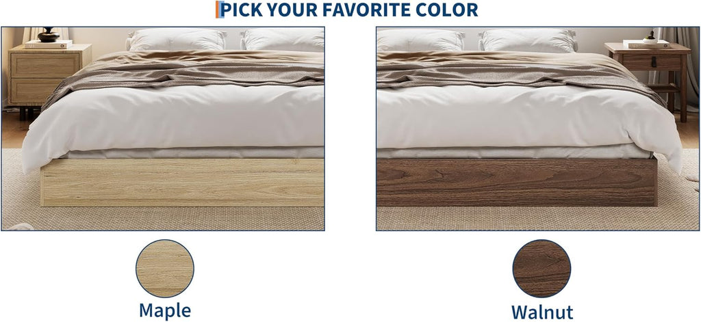 Japanese Style Solid Wood Platform Bed Frame