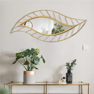 Gold Wall Mirror, 45" x 18.5" Bathroom Decor Vanity Mirror