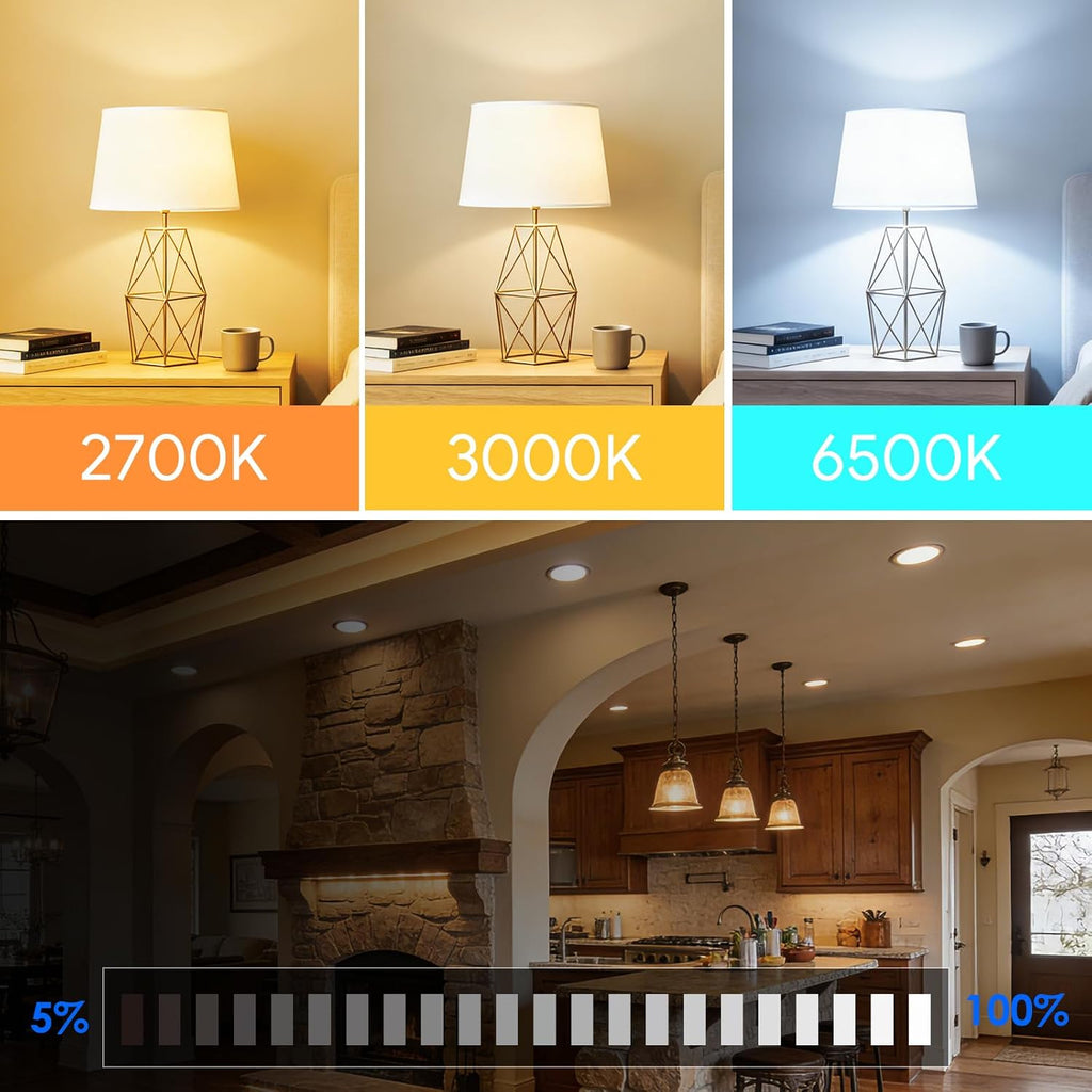 Energetic Matter Smart Light Bulb, BR30 Flood Bulb Work with Apple Home, Alexa, Google Home, SmartThings, LED