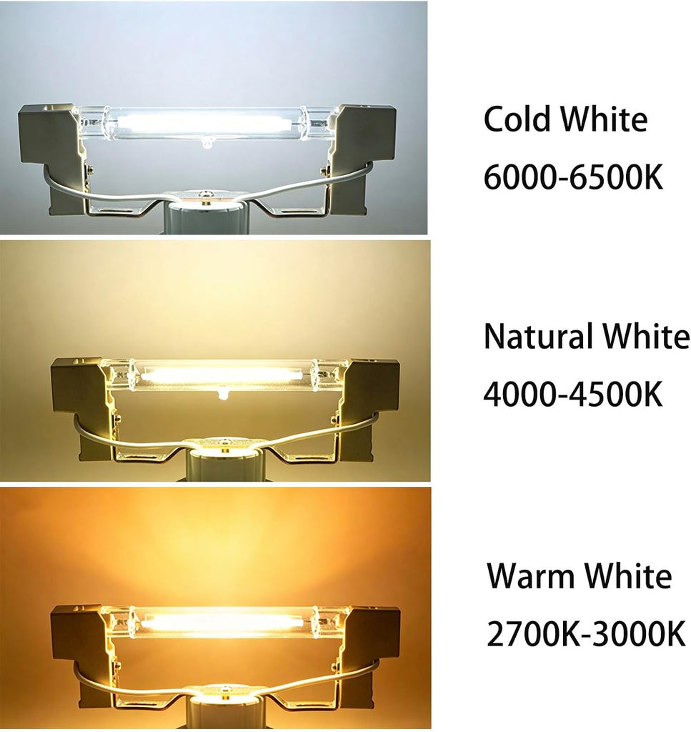 R7S COB LED Lamp 78mm 10W 120V R7S J78 Double Ended Floodlight Bulbs