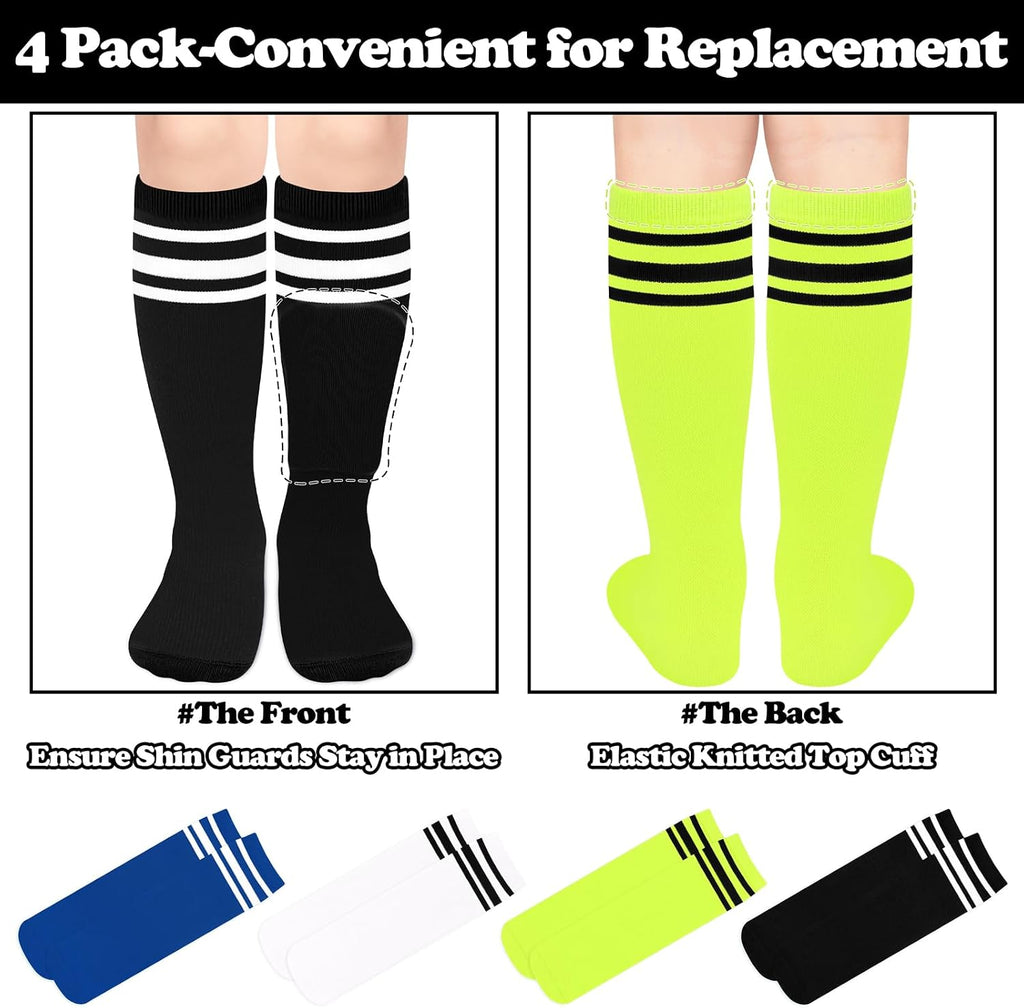 Youth Toddler Soccer Socks Kids Baseball Socks Youth Boys Girls Knee High Softball Football Accessories Tube Cotton