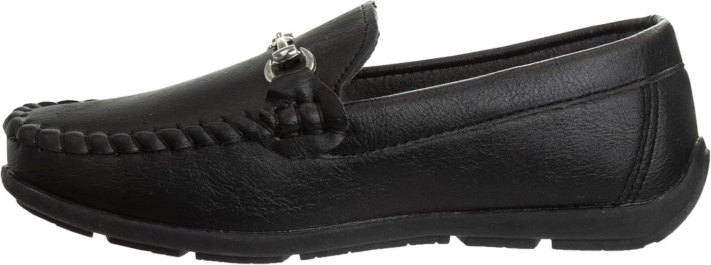 Boys Moccasin Driving Loafers - Casual Dress Penny Slip On Boat Shoes (Toddlers - Little Kids - Big Kids)