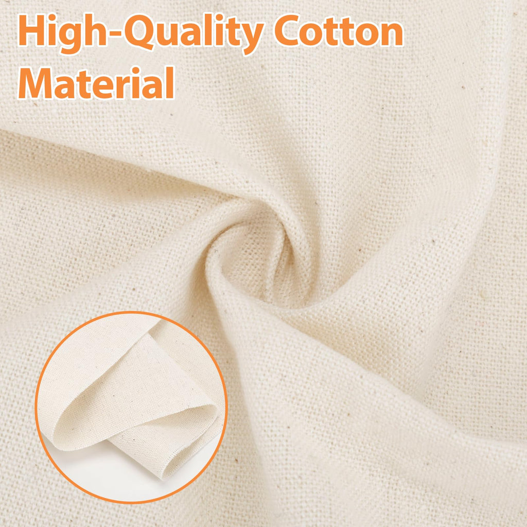 61" X 36"(1 Yard) Natural Cotton Duck Canvas Fabric (10oz)
