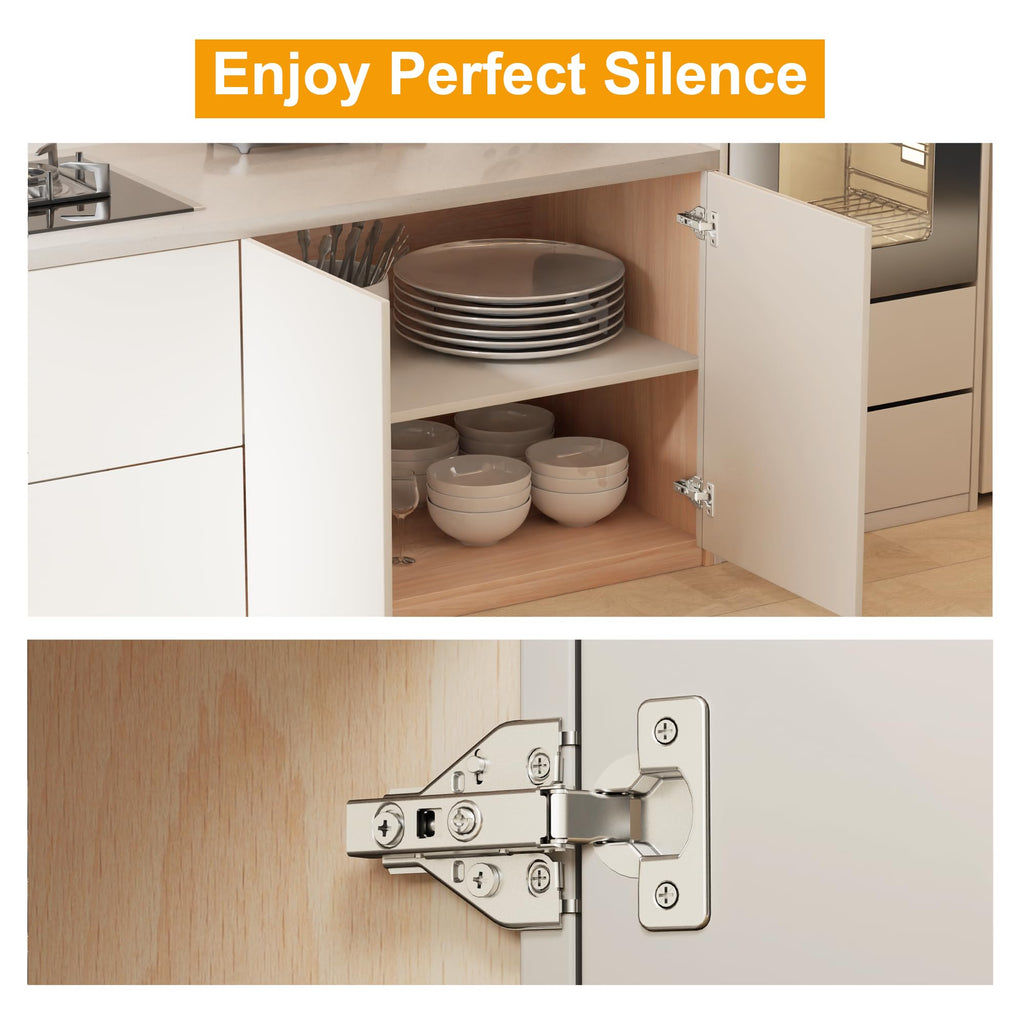 40-Pack Professional Grade Soft Close Face Frame Cabinet Hinges