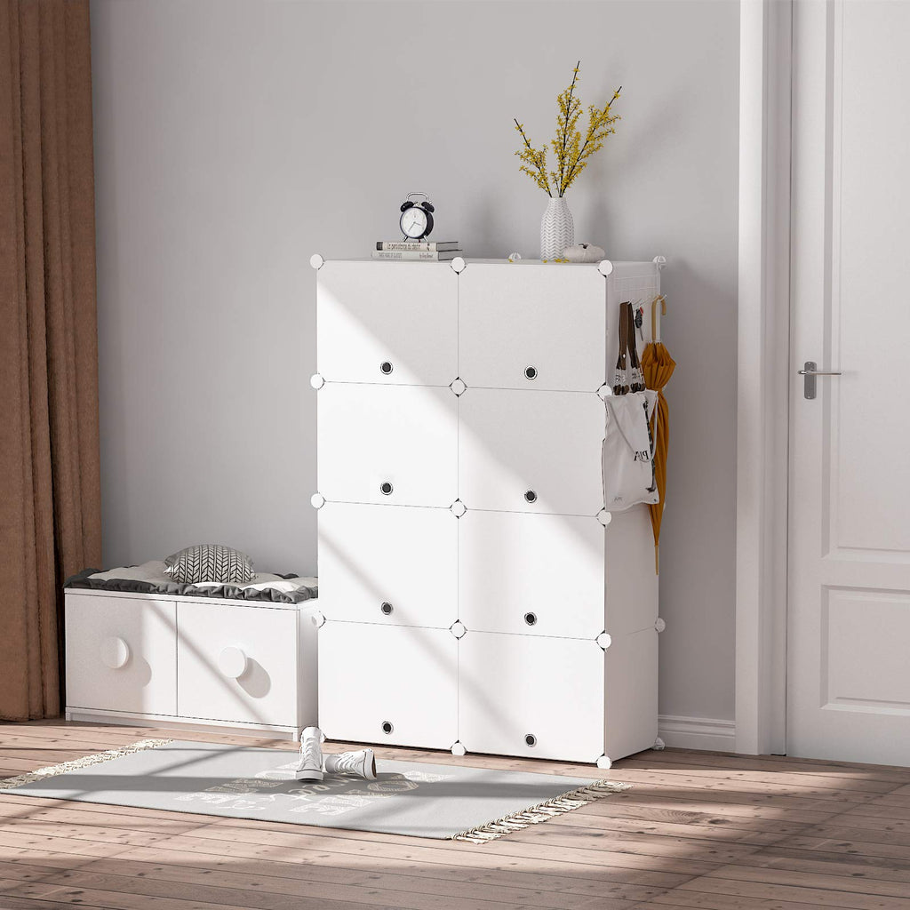 Shoe Rack Organizer 24 Pair Modular Shoe Storage Cabinet for Closet
