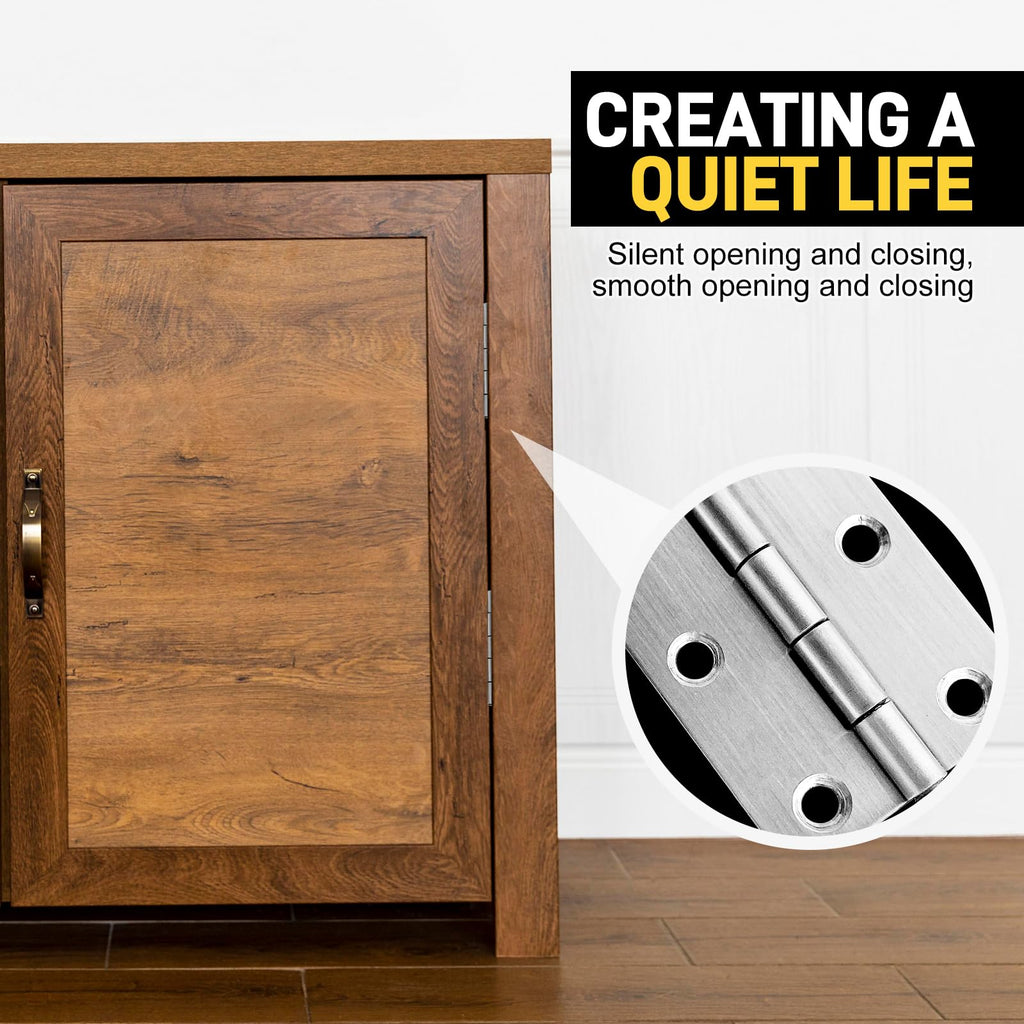 12 PCS 2.5 inch Door Hinge Thick Cabinet Hinge, High-end Stainless Steel Butt Hinges for Wood, Small Hinges Window