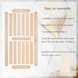 30in x 84in Sliding Barn Wood Door,Interior Doors,DIY Assemblely,Solid Natural Spruce Panelled Slab,