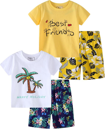 Boy Summer Clothes Toddler Outfits Kids Cotton Short Sets