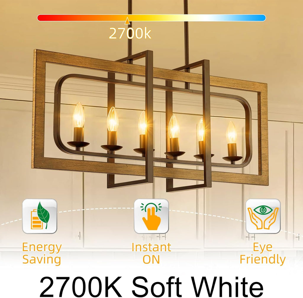 LED Candelabra Light Bulbs 40 watt Equivalent, Dimmable E12 Bulb 2700K