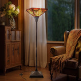 Tiffany Lamp Stained Glass Torchiere Floor Lamp