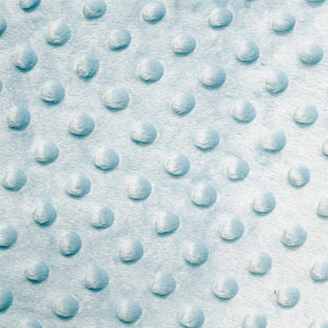 Fabric LLC Baby Blue Minky Dot Fabric - Sold By The Yard - 58"/ 60"