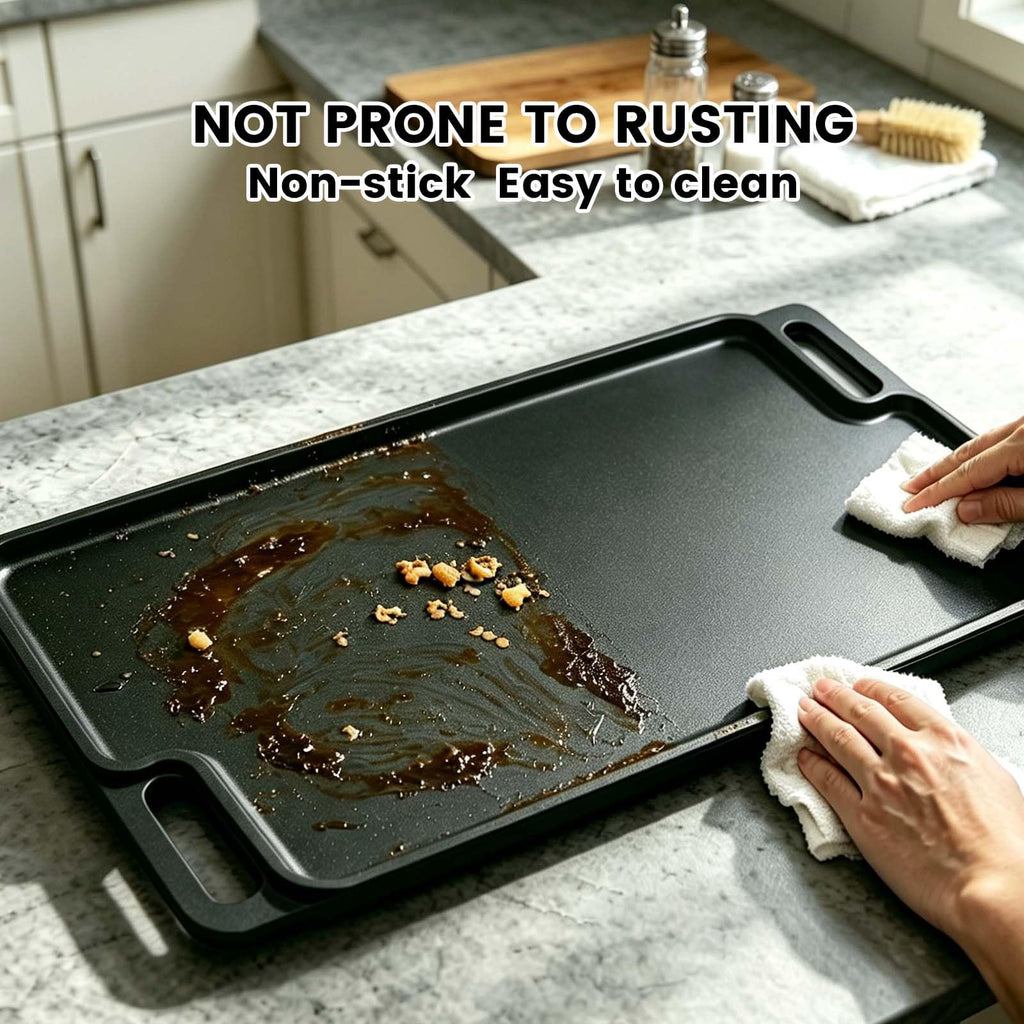 Reversible Cast Iron Griddle Pan 16 Inch