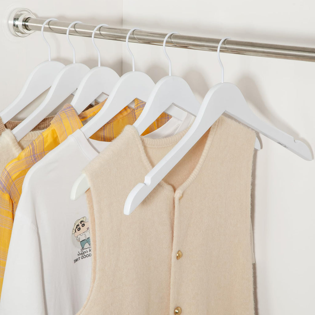 Wooden Hangers 18 Pack, Premium Bride Hanger for Wedding Dress, White Wood Suit Coat Hanger with 360°Swivel White