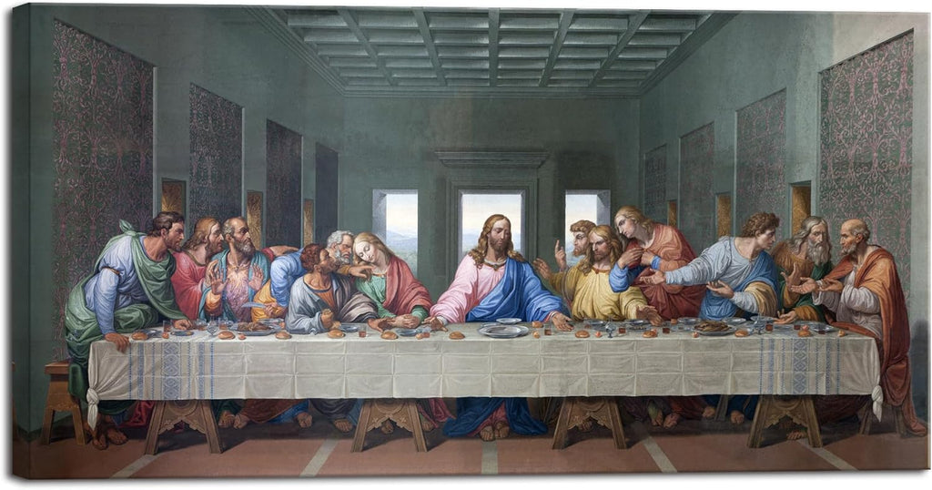 Canvas Prints Wall Art the Last Supper by Leonardo Da Vinci Classic Art Reproductions Jesus Canvas Wall Art Decoration