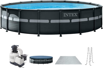 Ultra XTR 18ft x 52in Round Above Ground Swimming Pool Set w/Pump