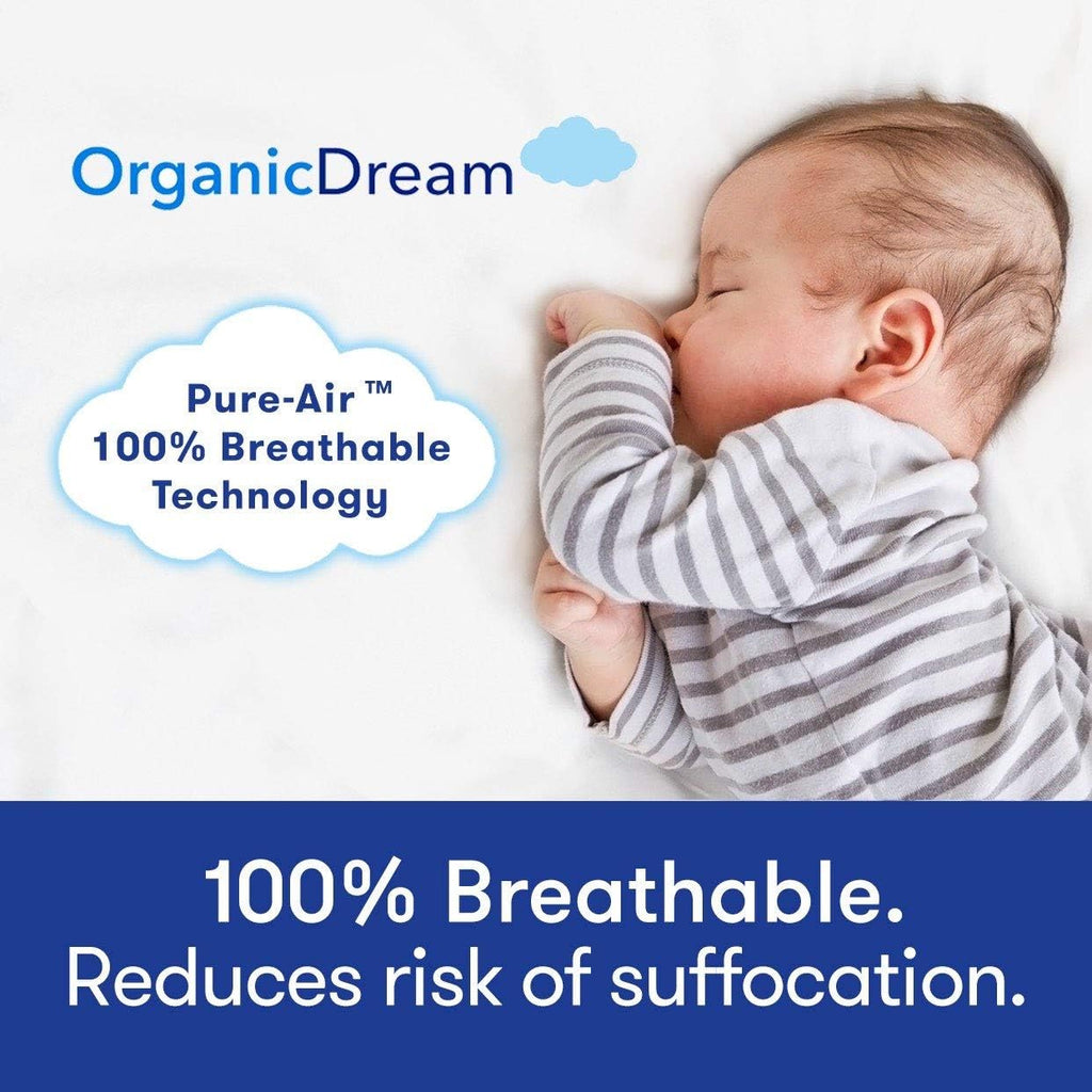 Crib and Toddler Mattress - 100% Breathable Proven to Reduce Suffocation Risk, 100% Washable Cover, Baby + Toddler