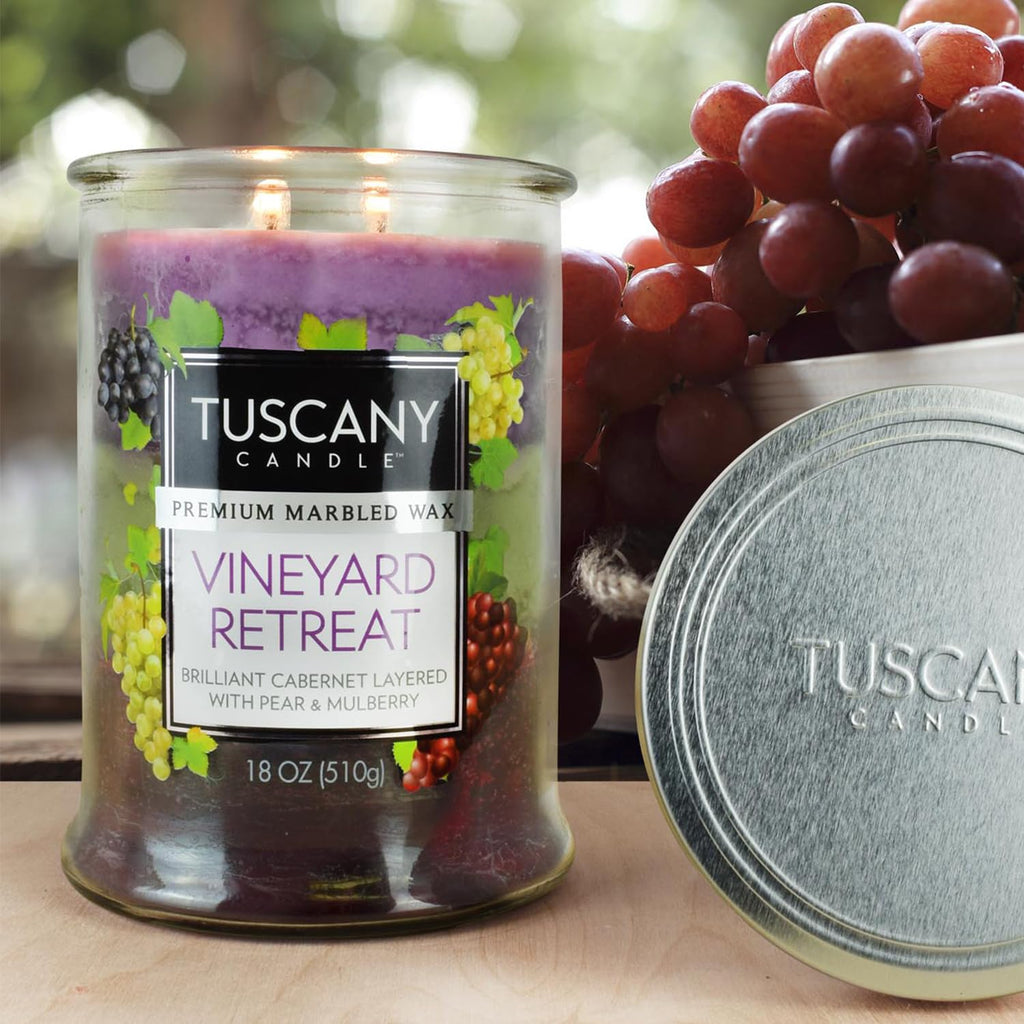 Vineyard Retreat Long-Lasting Scented Jar Candle, 18 oz
