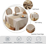 Rustic Tablecloth Cotton Linen Waterproof Farmhouse Tablecloth Burlap Table Cloths Dining Cloth Tabl