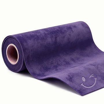 Suede Fabric Wrap for Car Interior, Purple, 17 x 72 in