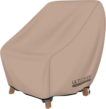Waterproof Patio Chair Cover - Outdoor Lounge Deep Seat Single Lawn Chair Cover Fits Up to 28W x 30D x 32H inches