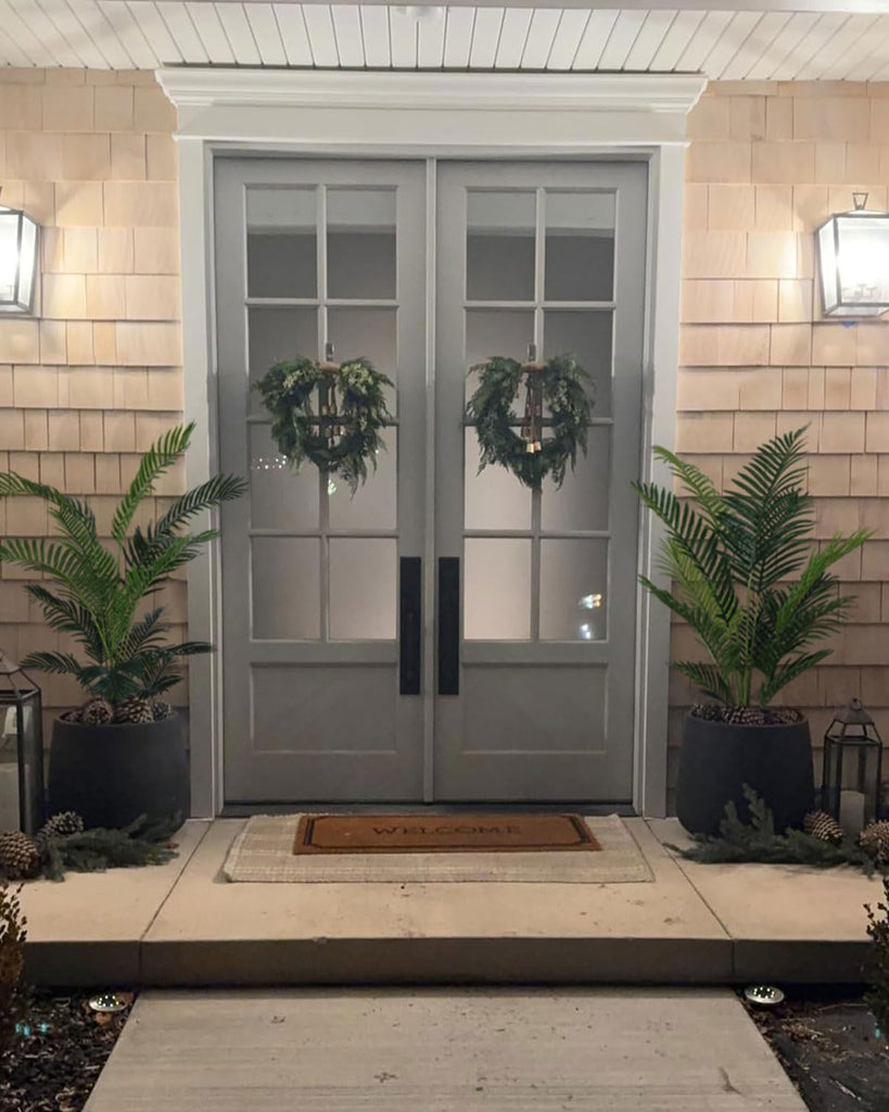 5ft Artificial Palm Tree Decor, 5 Feet Faux Plant Fake Silk Tropical Kentia Areca Trees with Pot for Indoor Outdoor