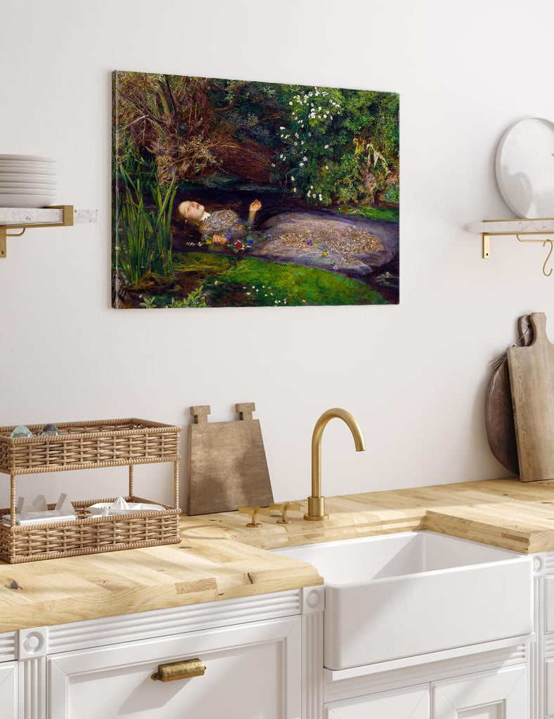 Ophelia Canvas Wall Art, Gallery Wrapped, 18x12