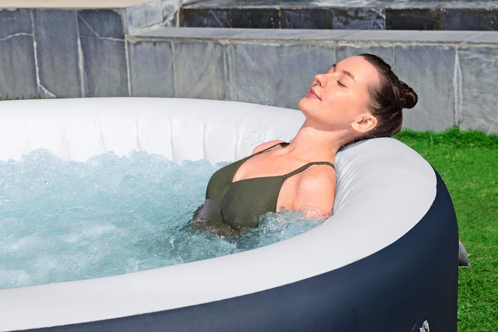 Miami AirJet Inflatable Spa Energy Efficiency for 2 to 4 People - 180 cm x 180 cm x 66 cm - Blue