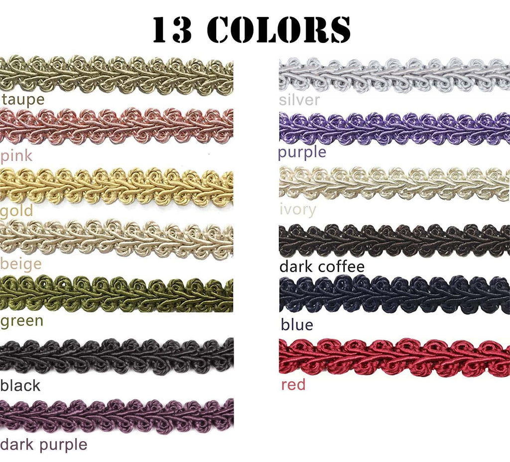 Braid Trim Ivory 1/2 inch 13.6 Yards French Gimp Trim