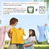 Compact Electric Spin Dryer 110V, Portable Mini Laundry Dryer for Apartments, Schools, Dorms, RVs, Camping