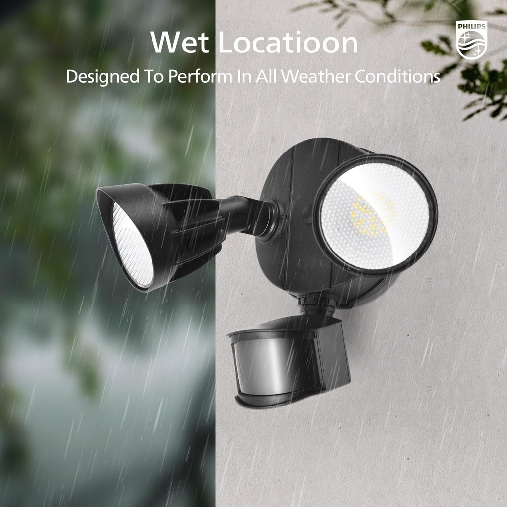 44W 3500/4200 lm LED Security Light Outdoor Motion Sensor/Dusk to Dawn, 5000K Daylight Flood Light, Waterproof, Dusk