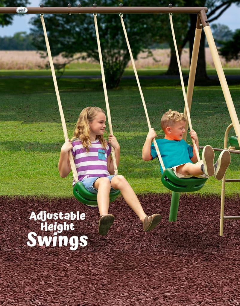 SuperDisc Swing Set - 5 User, Playground Set for Kids with Frame Anchors