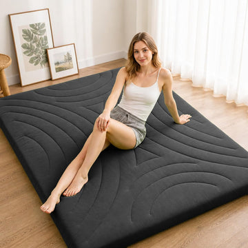 4in Japanese Floor Mattress, Foldable Futon Mattress