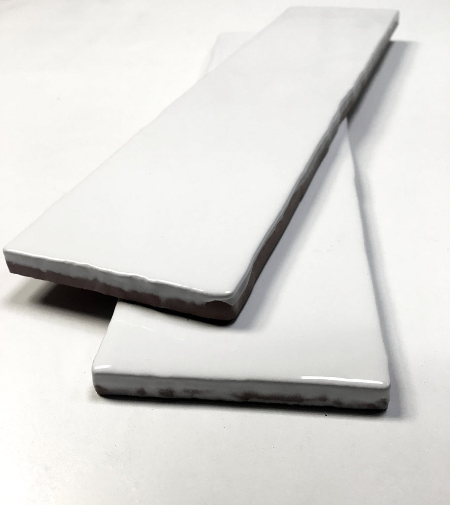 3x12 Glossy Finish White Subway Ceramic Tile Wall Backsplash - 1 Sqft (4 Pieces)