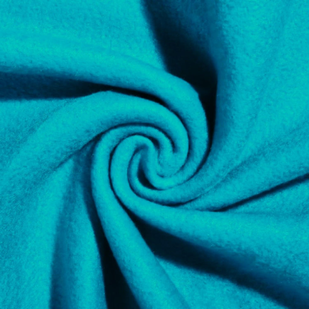 Solid Dresden Blue Anti-Pill Fleece Fabric By The Yard (Medium Weight)