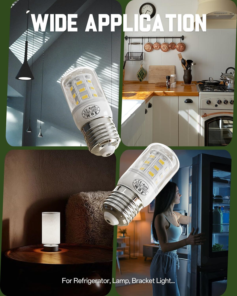 Upgraded KEI D34L Refrigerator Bulb 5304511738 LED Refrigerators Light Bulbs Fit for Frigidaire Kenmore