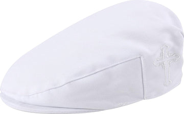 Baptism Hat for Baby Boys Girl Christening Dedication White Cap
