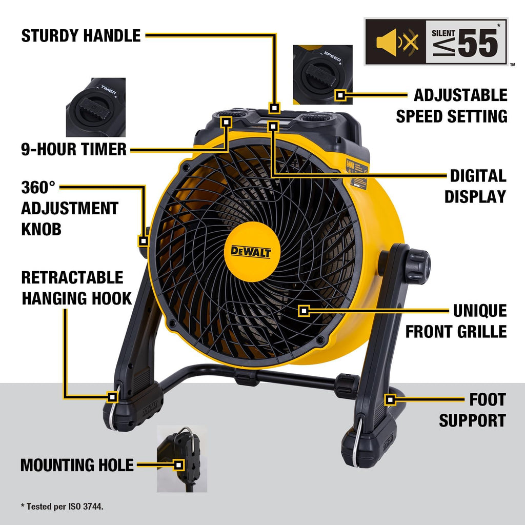 High Velocity Air Purifier Industrial Floor Fan with Filter