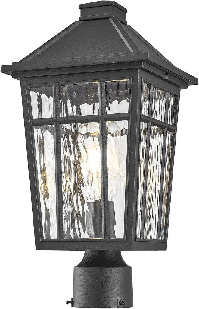 Outdoor Post Light Fixtures Black Outdoor Pole Light Waterproof Aluminum Pillar Lights Outdoor for Garden Patio Pathway