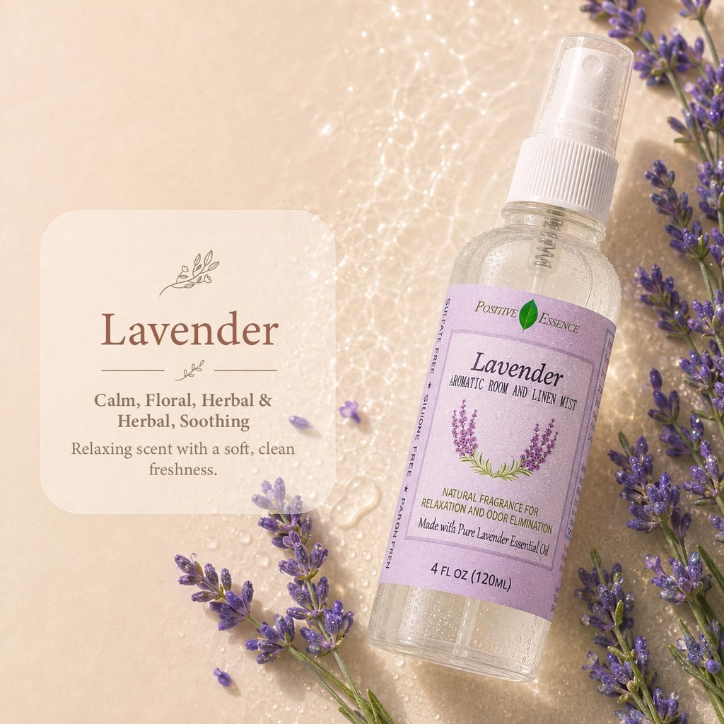Lavender Room Spray & Linen Spray, Pillow Mist, 4.06 fl oz - Set of 406