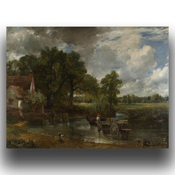 John Constable Canvas Art Print - The Hay Wain Poster - Landscape Oil Painting Reproduction - Nature Romantic Picture